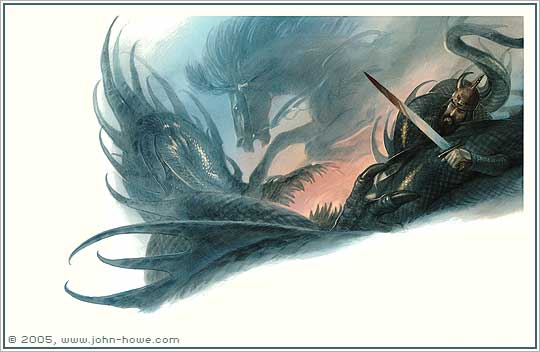 John Howe :: Illustrator - Portfolio :: Home / Cover Art / Dragon