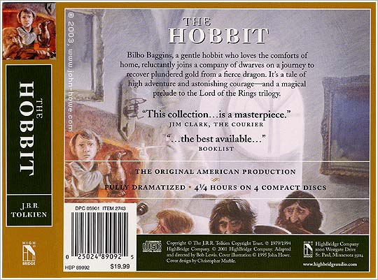 The Hobbit: Highbridge Audio edition - back