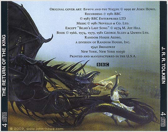 Random House Audio: The Return of the King - CD jewel case (back)