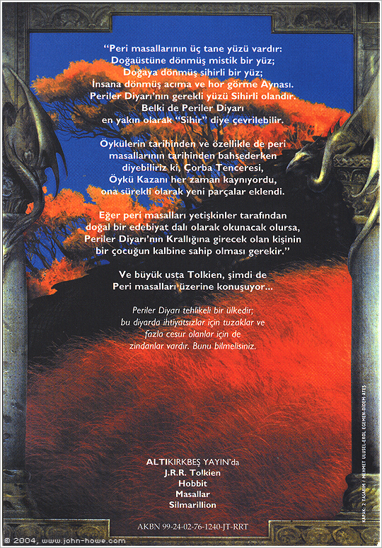 TURKEY - On Fairy-Stories (back cover)