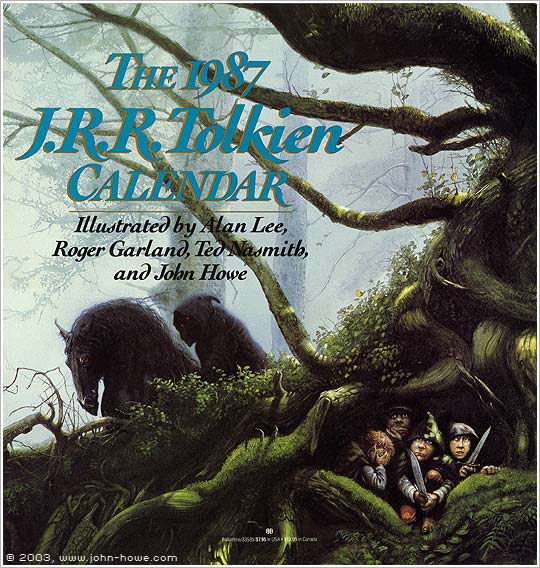 The 1987 J. R. R. Tolkien Calendar -  USA