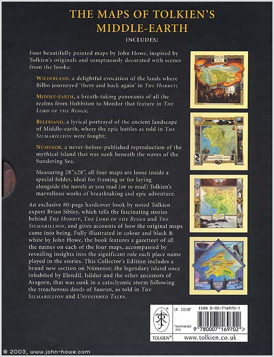 The Maps of Tolkien's Middle-Earth - Slip case (back)