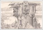 Sketch for Assassin's Apprentice endpapers